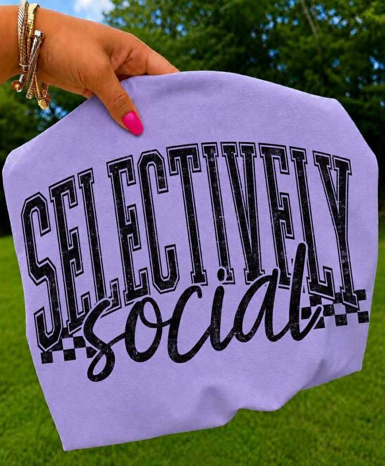 Selectively Social Short Sleeve/Comfort Color 1717