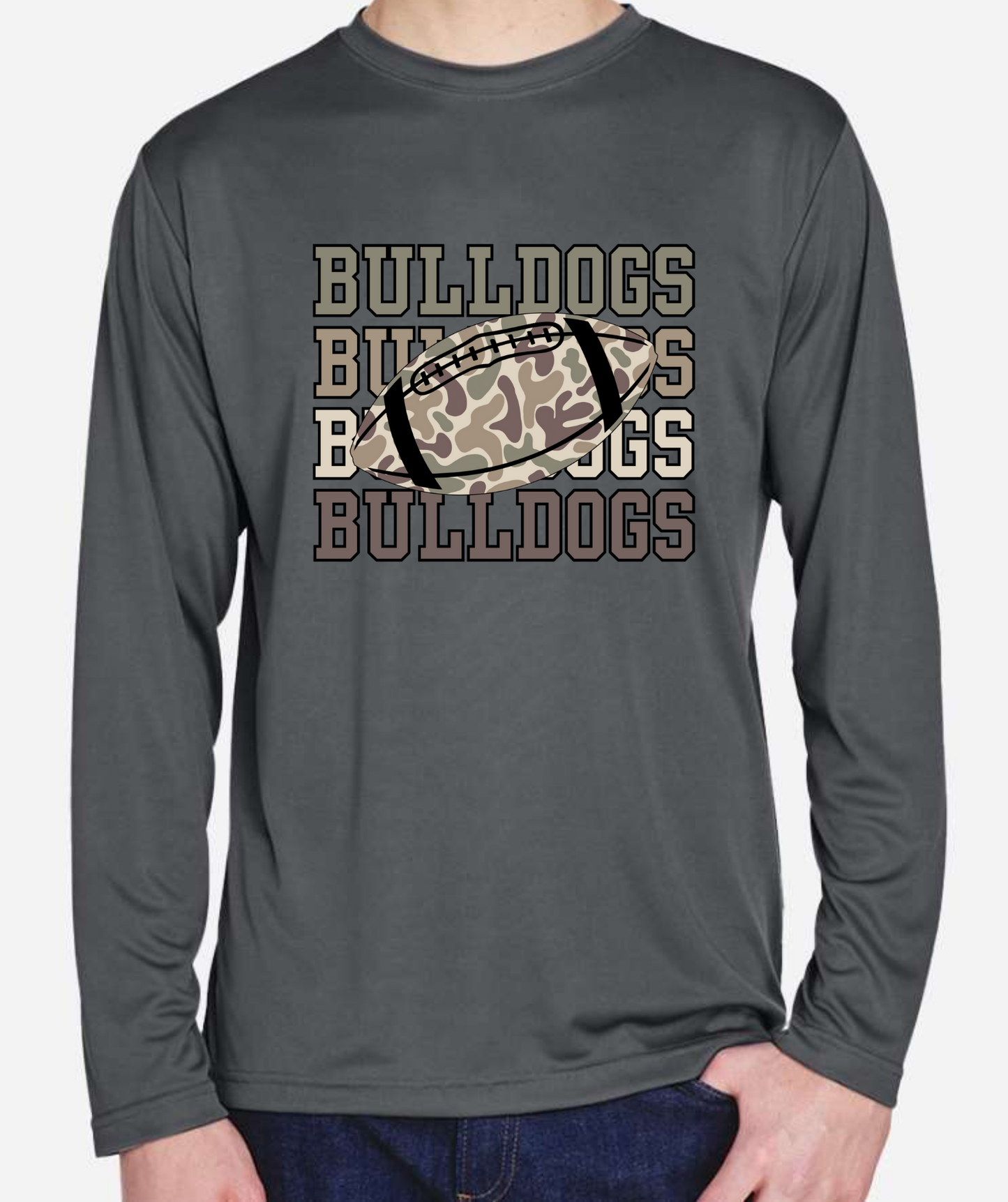 YOUTH Quad Football Mascot Long Sleeve/Team 365/TT11YL