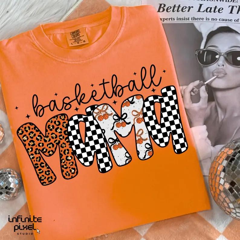 Trendy Basketball Mama Short Sleeve/Comfort Color/1717