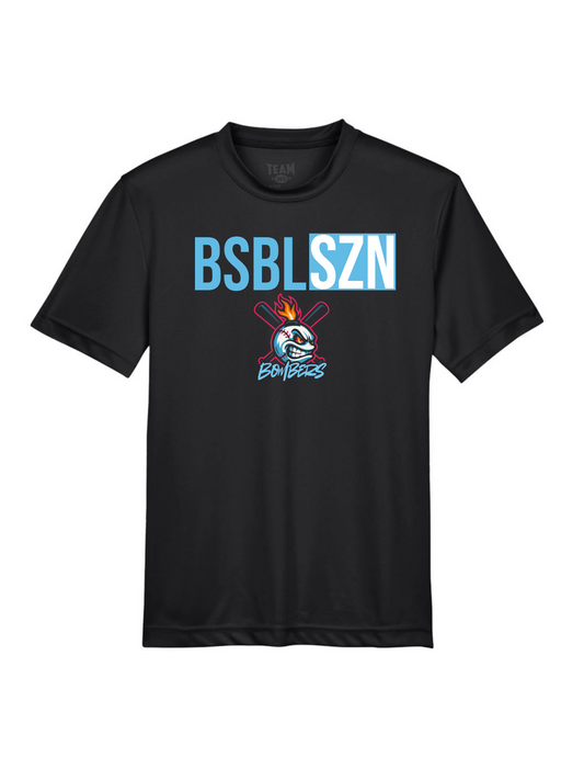 YOUTH BSBL SZN + BOMBERS Short Sleeve/Team 365/TT11Y