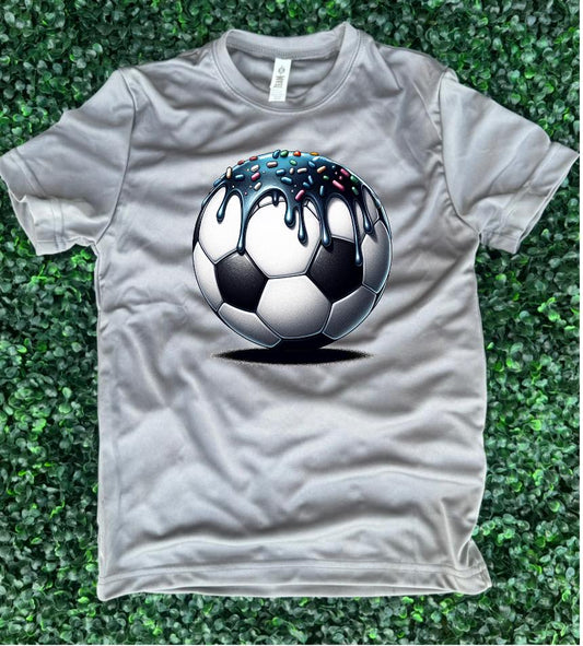 YOUTH Soccer Ball Navy Drip Short Sleeve/Team 365/TT11Y