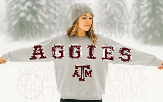 -AGGIES- Softstyle Sweatshirt/Gildan/SF000