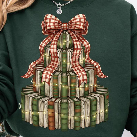 Books Christmas Tree Short Sleeve/Bella/3001