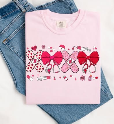 Nurse XOXO Short Sleeve/Comfort Color/1717