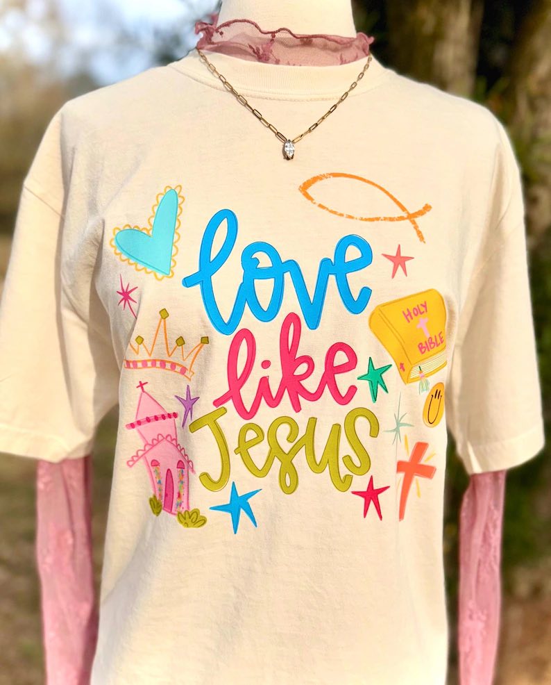 Fun Love Like Jesus Short Sleeve/Comfort Color/1717