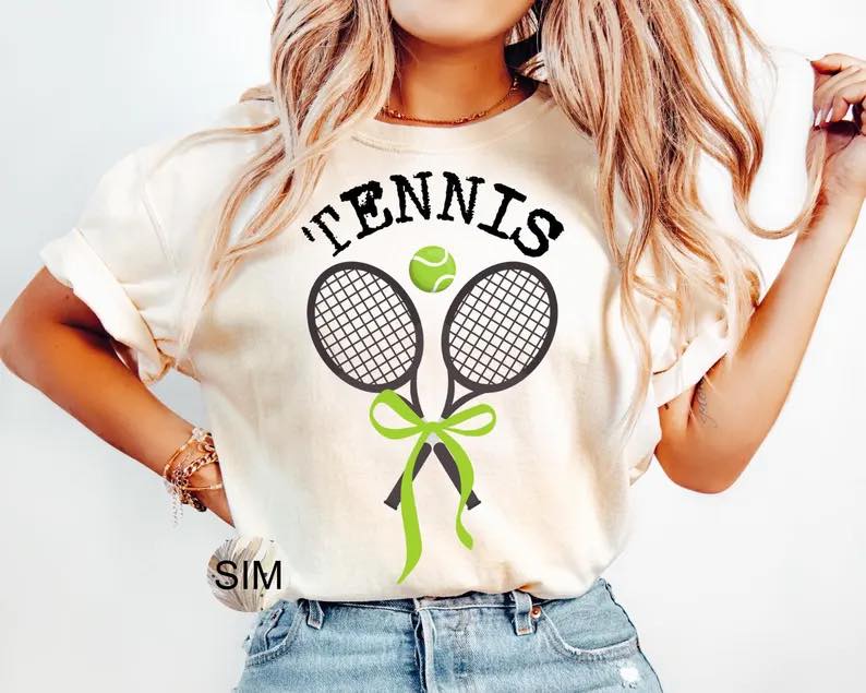 Tennis Racquets Short Sleeve/Comfort Color/1717