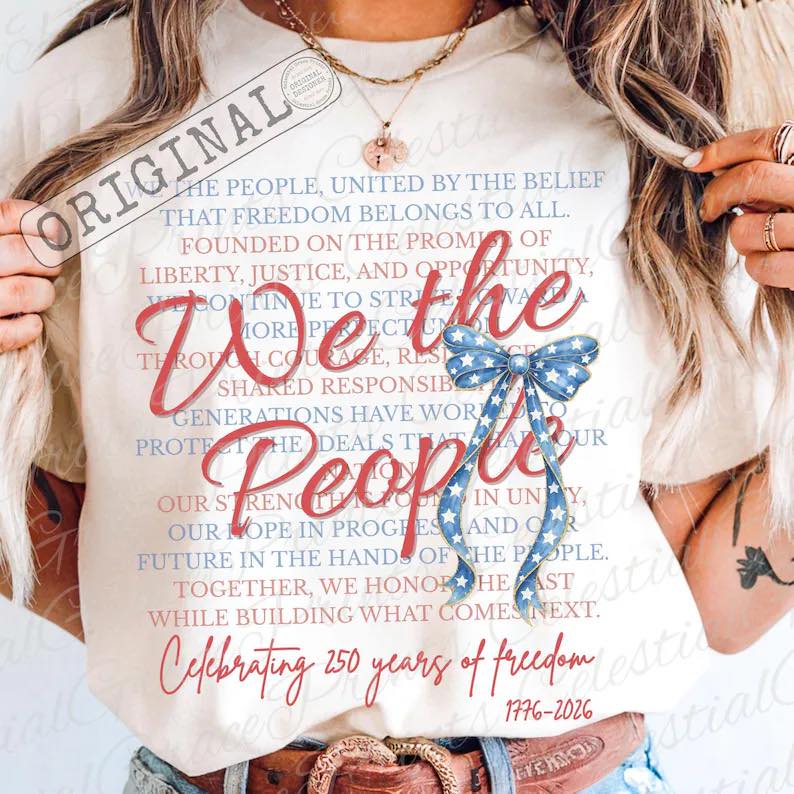 We the People Celebrating 250 Years Short Sleeve/Comfort Color/1717