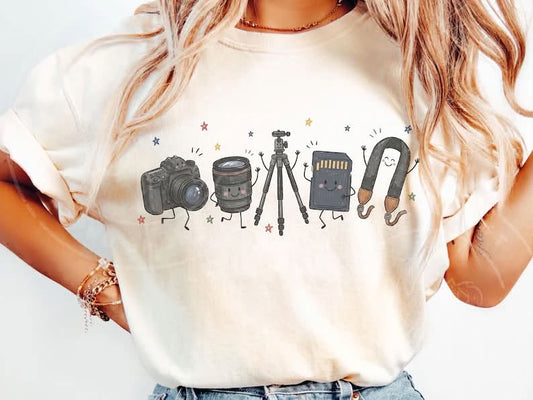 Occupation Doodle Character Short Sleeve/Comfort Color/1717