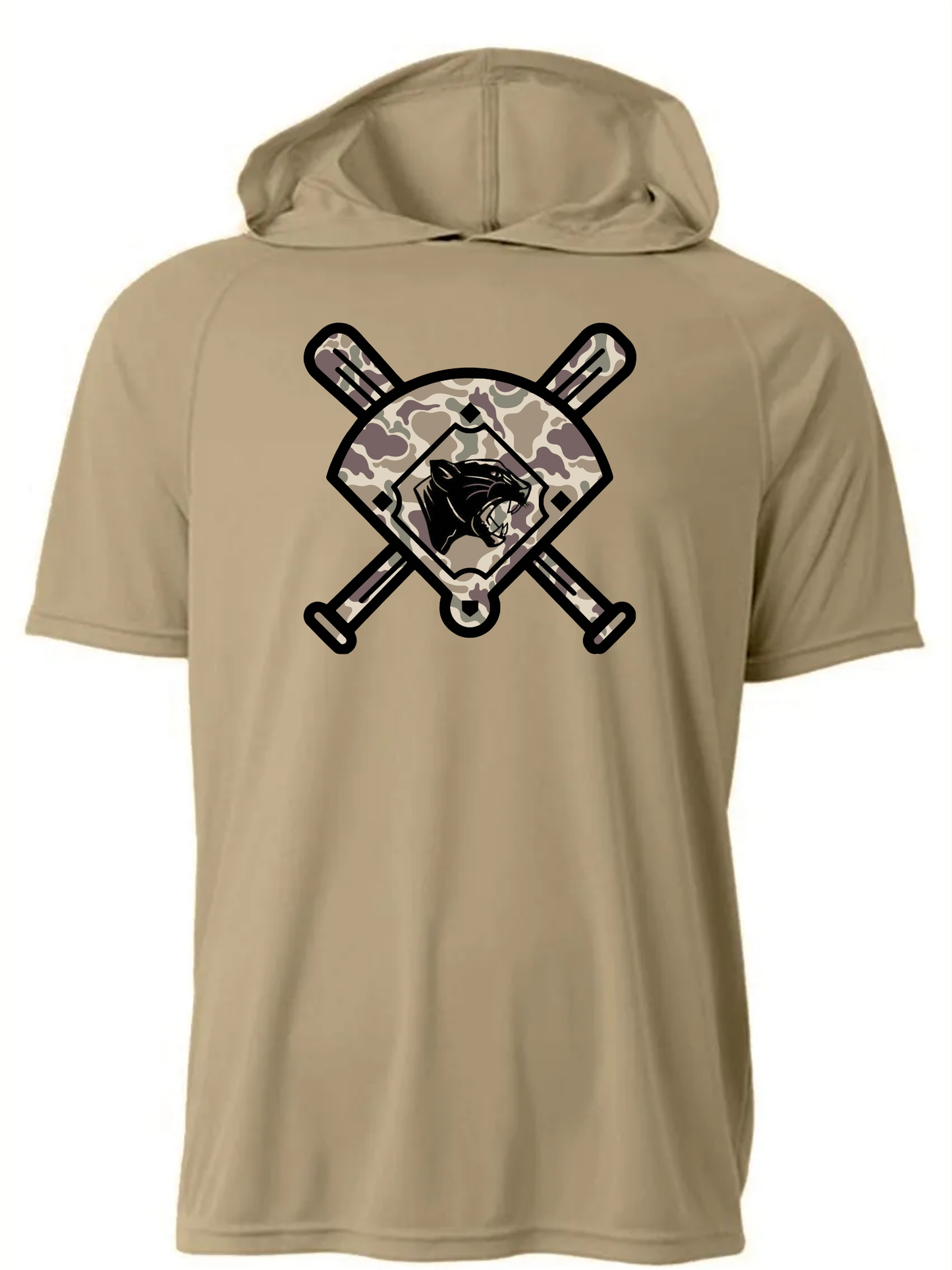 YOUTH Custom Logo Diamond Hooded Short Sleeve/A4/NB3408