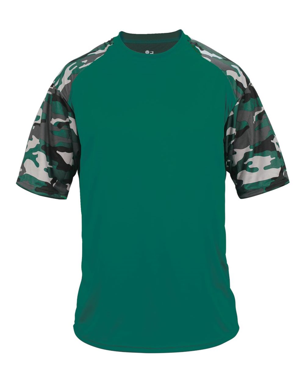 YOUTH Camo Baseball Lifestyle Short Sleeve/Badger/2141