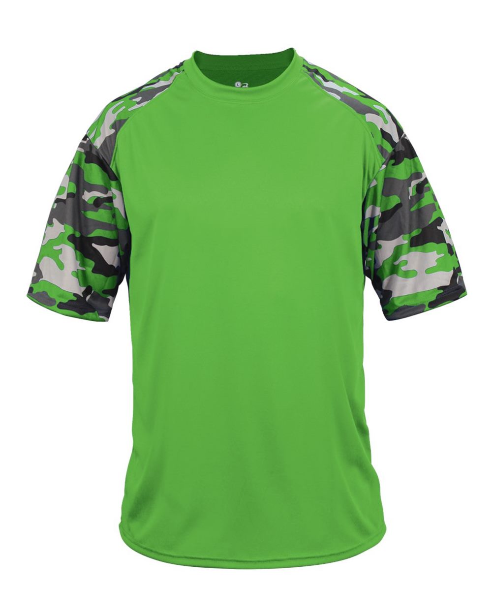 YOUTH Camo Baseball Lifestyle Short Sleeve/Badger/2141