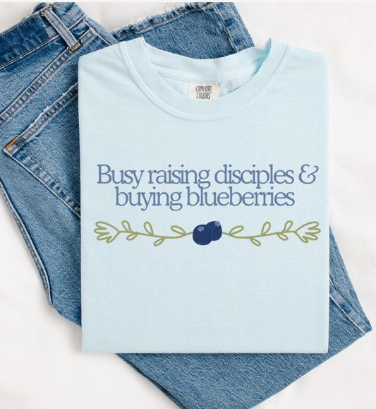 Charlie Kirk Disciples & Blueberries Short Sleeve/Comfort Color/1717