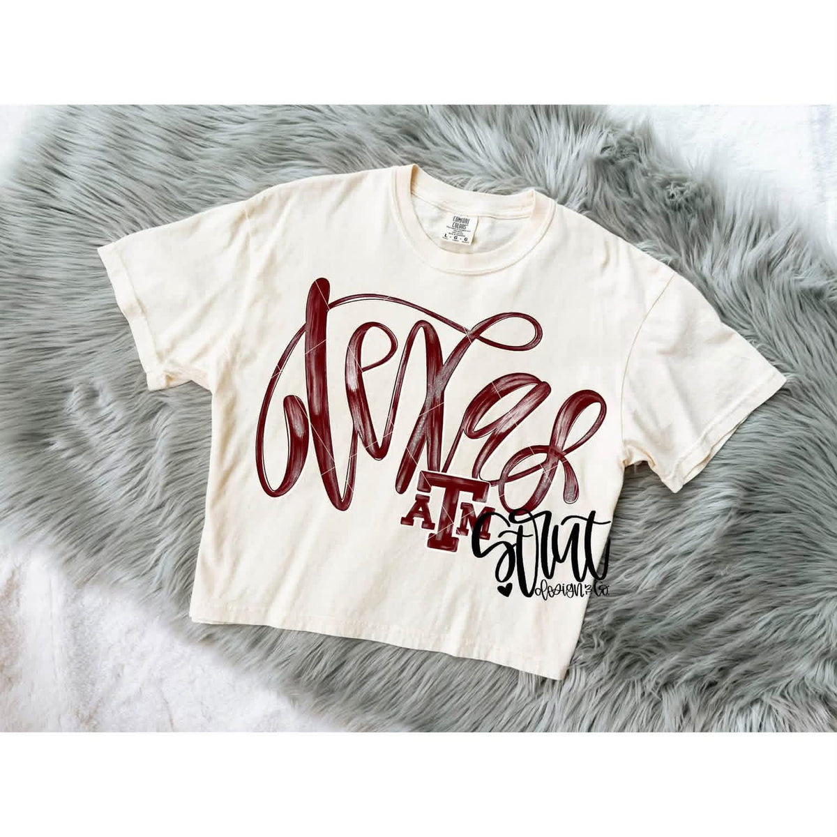 Cursive Text Team Short Sleeve/Comfort Color/1717