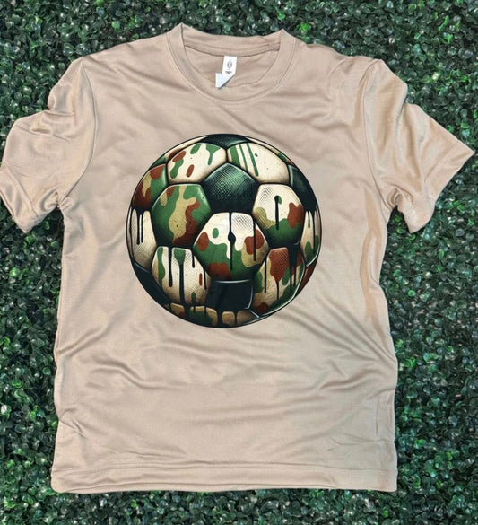 YOUTH Camo Drip Soccer Ball Short Sleeve/Team 365/TT11Y