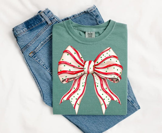 Little Debbie Bow Short Sleeve/Comfort Color/1717