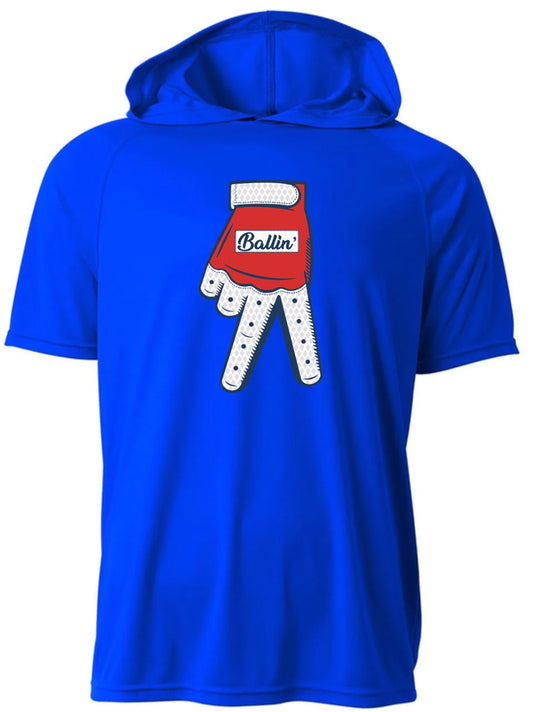 YOUTH Red/Navy Ballin' Glove Mascot Short Sleeve/A4/NB3408