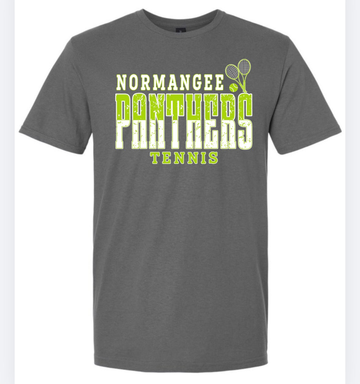 Distressed Normangee Panthers Tennis Softstyle Short Sleeve/Gildan/64000