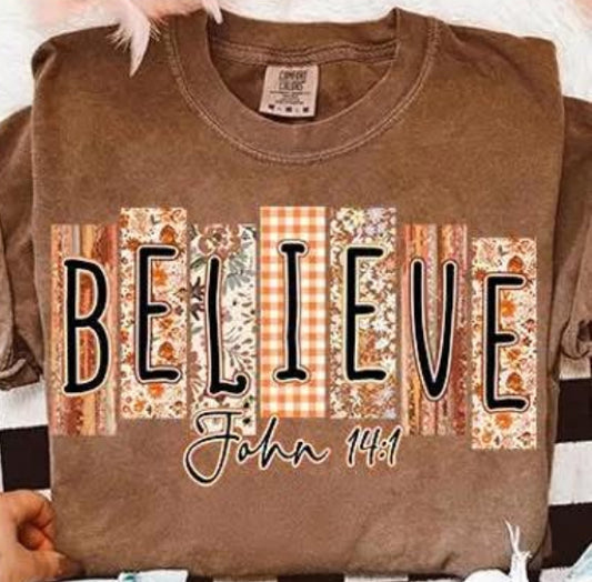 Believe Short Sleeve/Comfort Color/1717