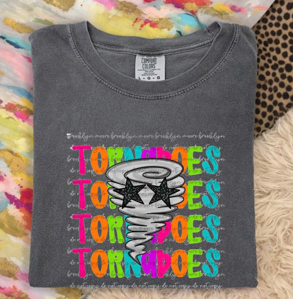 Youth Neon Mascot Short Sleeve/Comfort Color/9018