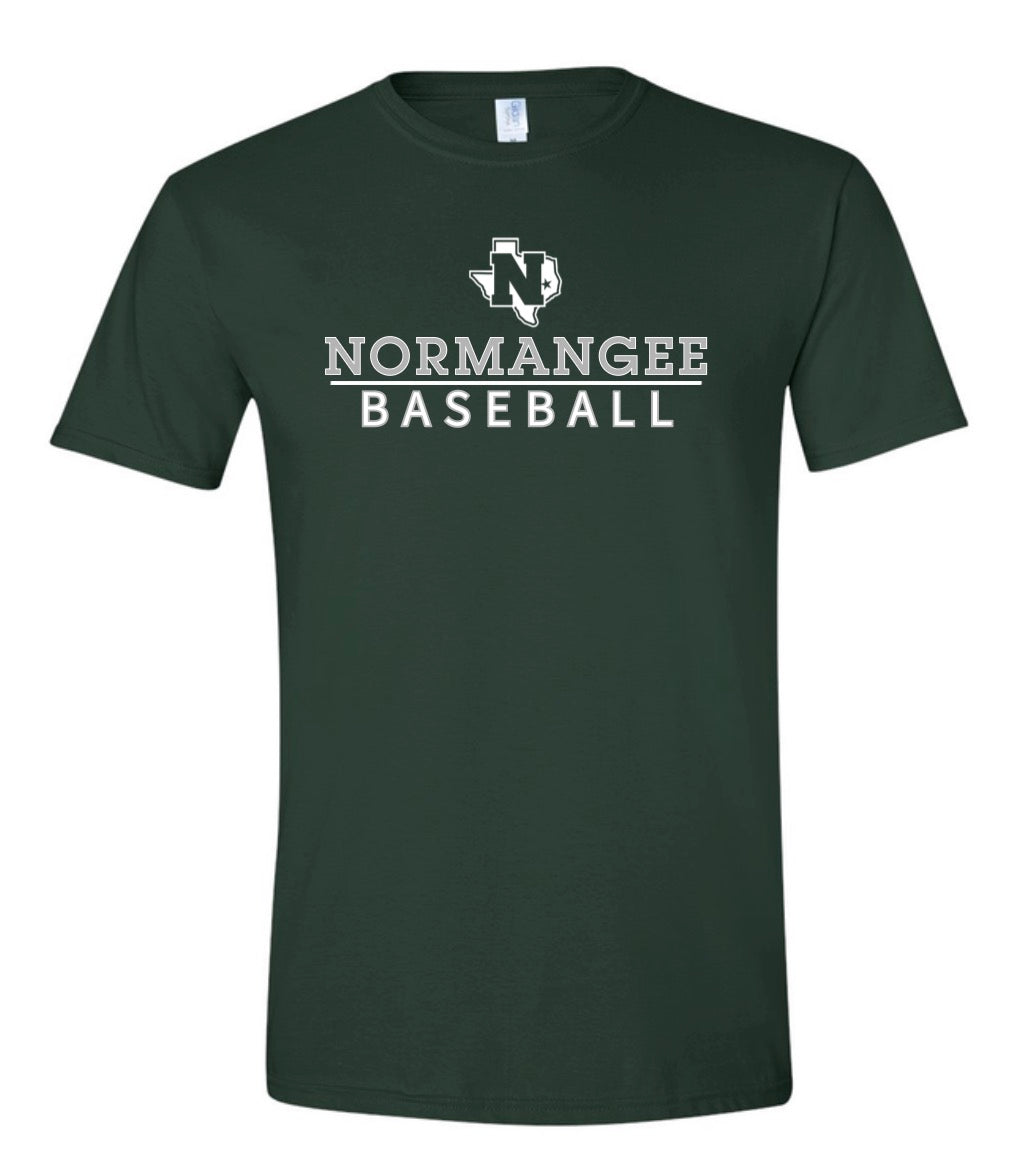 Stacked Normangee Baseball Softstyle Short Sleeve/Gildan/64000