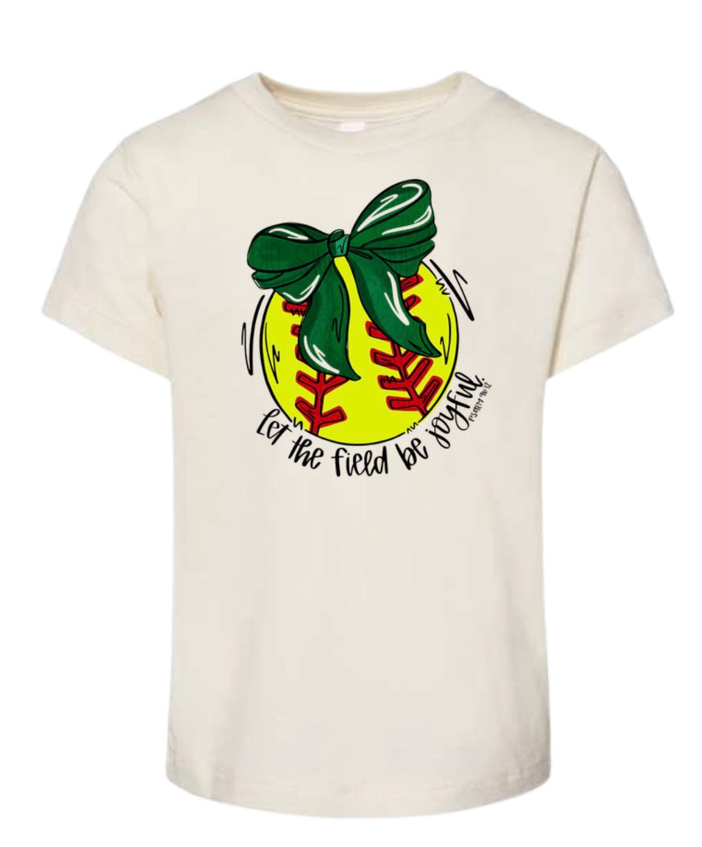 Let the Field be Joyful Softball Collage Short Sleeve/Comfort Color/1717