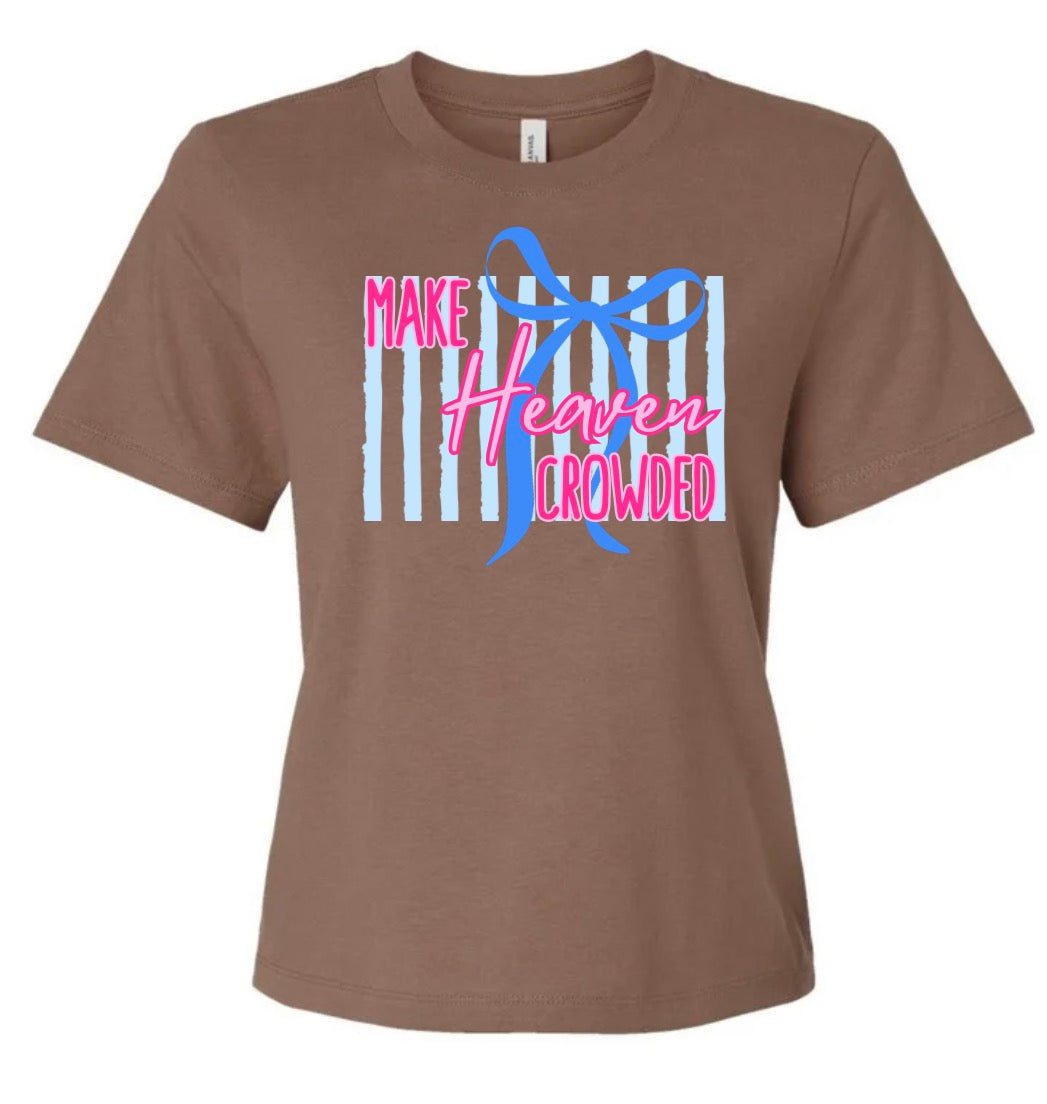 Preppy Make Heaven Crowded Cropped Short Sleeve/Bella/6110