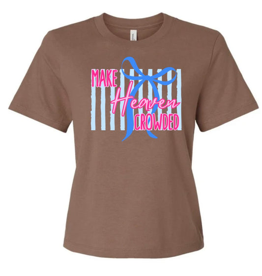 Preppy Make Heaven Crowded Cropped Short Sleeve/Bella/6110