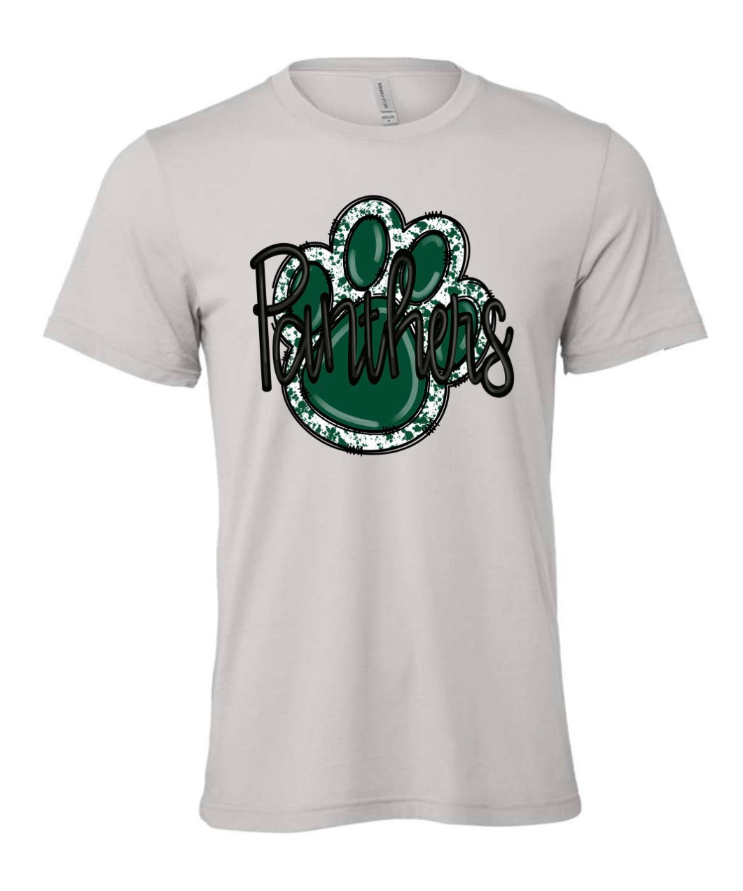 Panthers Paw Print Short Sleeve/Bella/3001