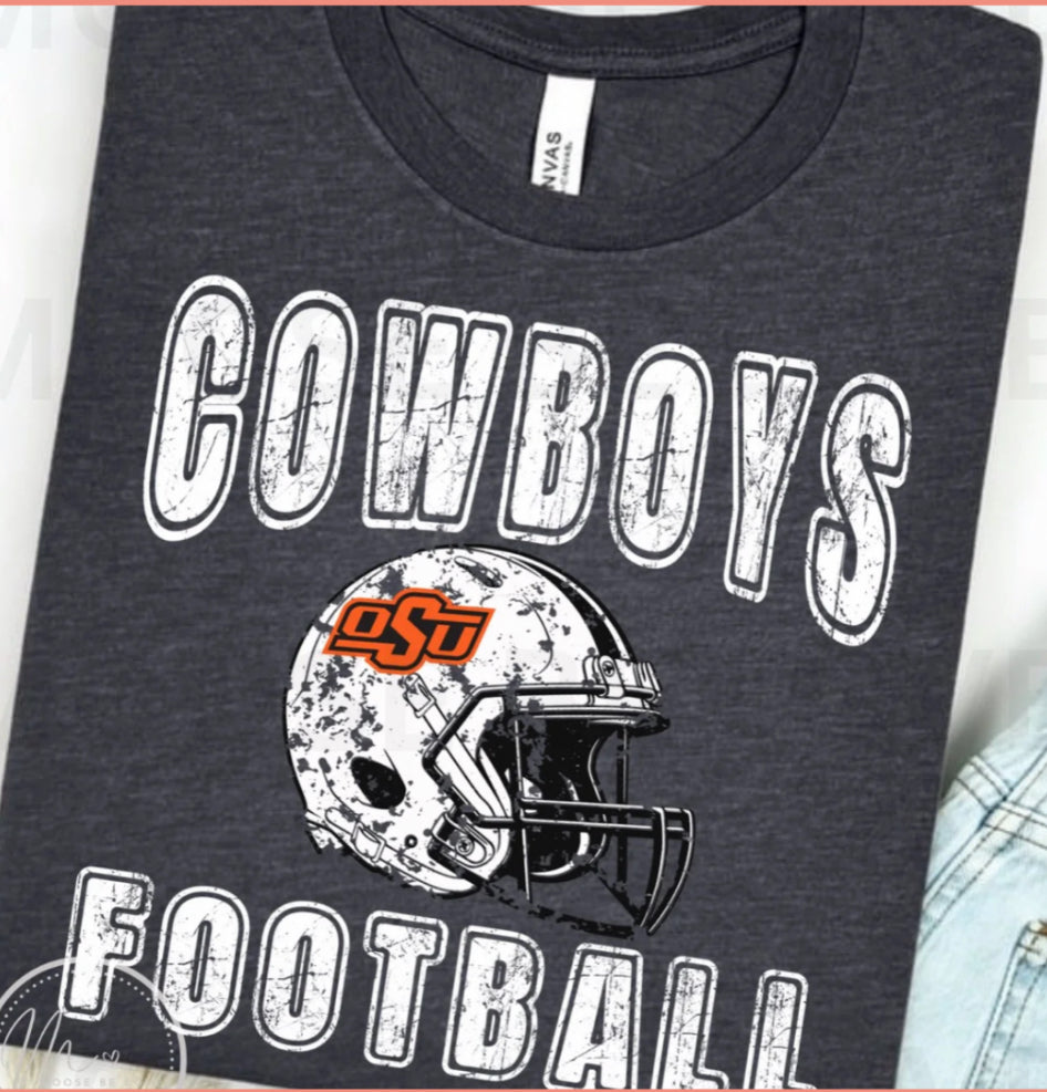 OSU Cowboys Football Short Sleeve/Bella/3001