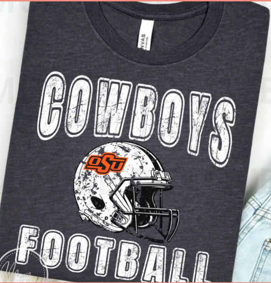 OSU Cowboys Football Short Sleeve/Bella/3001