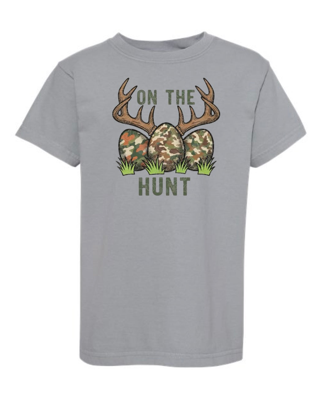 YOUTH Eggs On The Hunt Short Sleeve / Comfort Color / 9018
