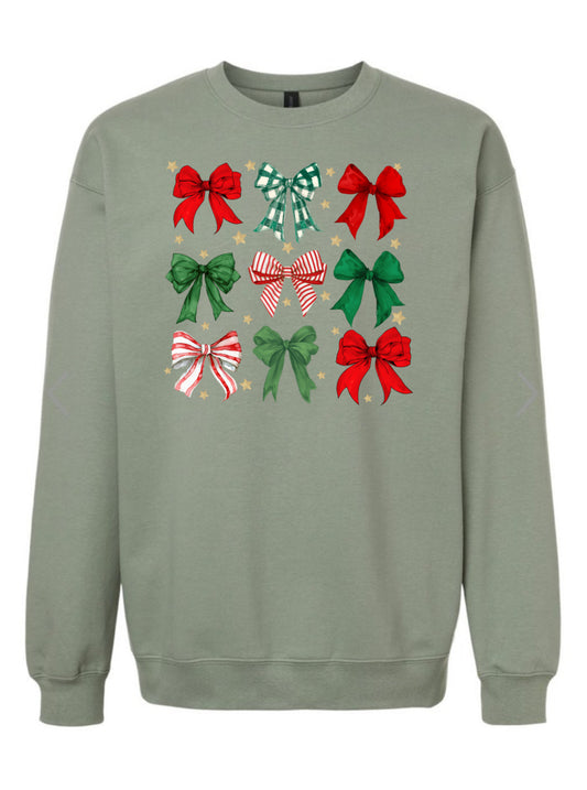Christmas Bows Softstyle Sweatshirt/Gildan/SF000