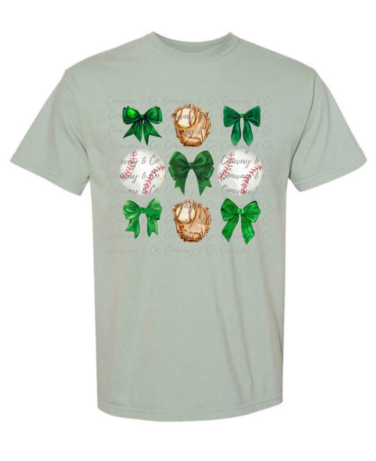 Coquette Baseball Collage Short Sleeve/Comfort Color/1717