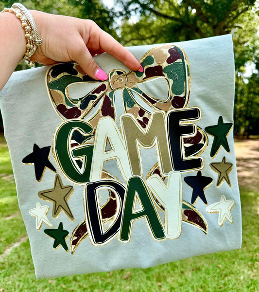 YOUTH Coquette Camo Game Day Short Sleeve/Bella/3001Y