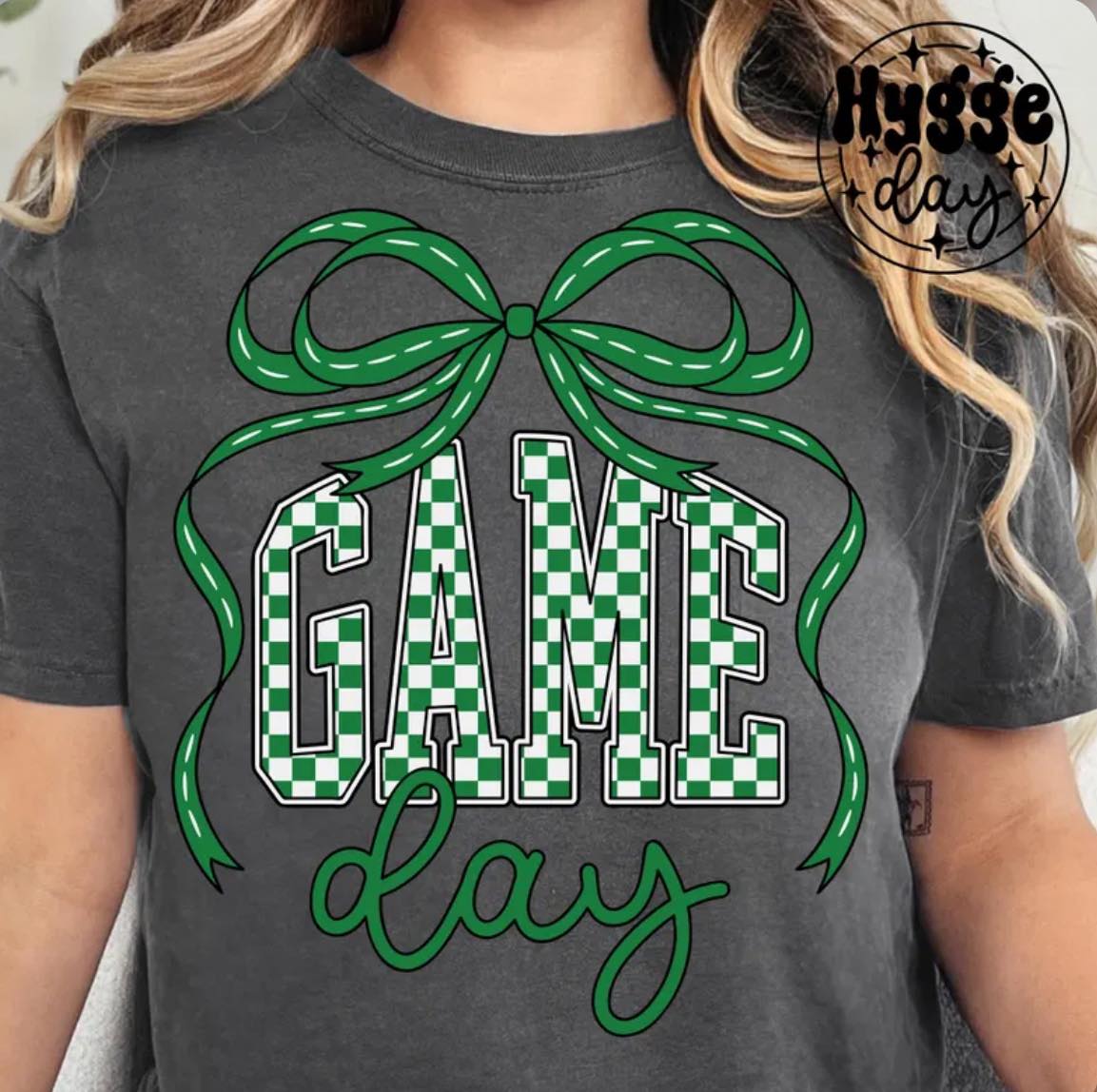 Coquette Checkered Game Day Short Sleeve/Comfort Color/1717