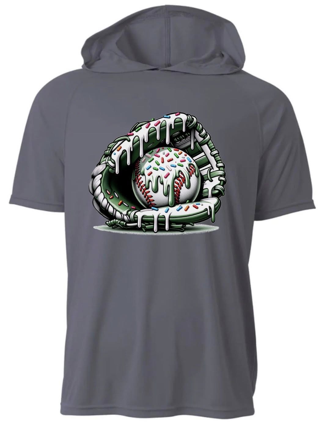 YOUTH Green Glove Drip Hooded Short Sleeve/A4/NB3408