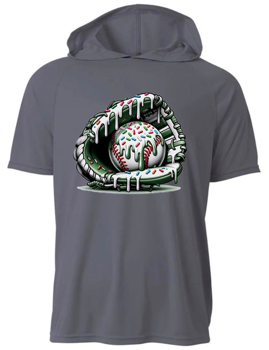 YOUTH Green Glove Drip Hooded Short Sleeve/A4/NB3408