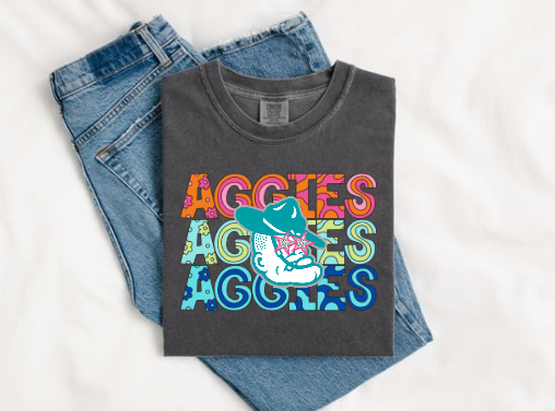 Groovy Aggies Comfort Color Short Sleeve 1717