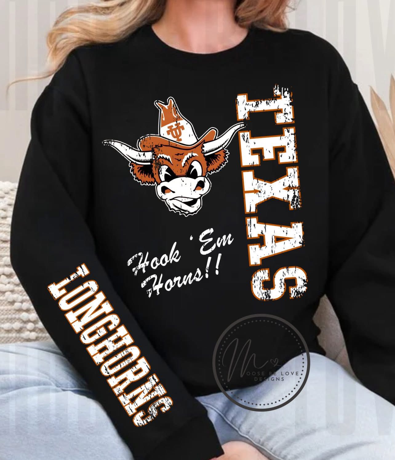 Hook 'Em Horns Softstyle Sweatshirt/Gildan/SF000