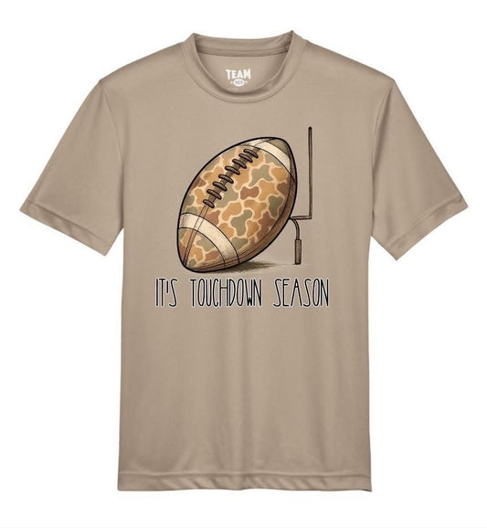 YOUTH Camo Football Season Short Sleeve/Team 365/TT11Y