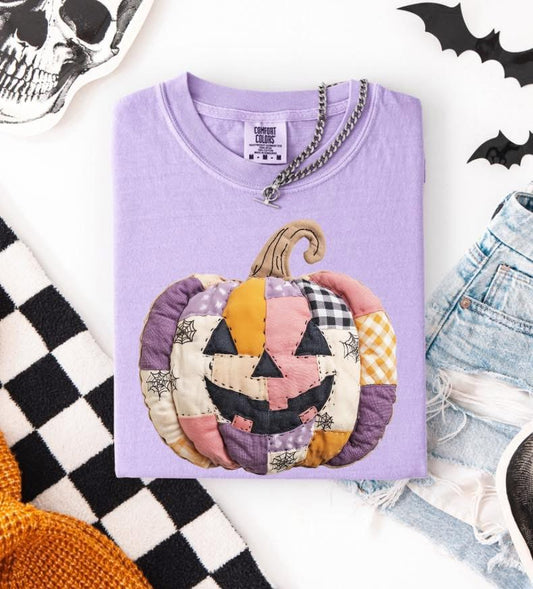 Quilted Pumpkin Short Sleeve/Comfort Color/1717