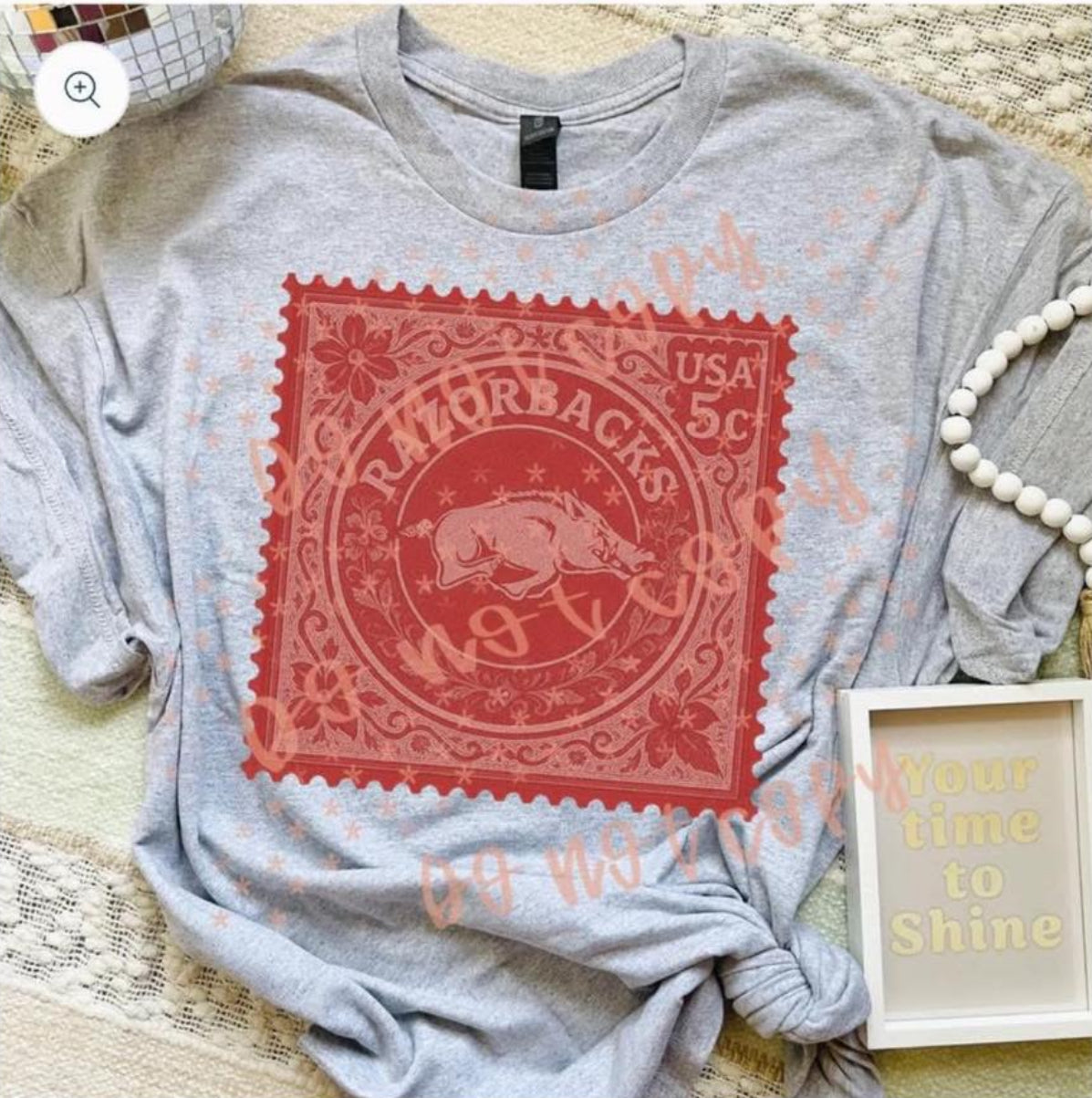 Arkansas Razorbacks Stamp Softstyle Sweatshirt/Gildan/SF000