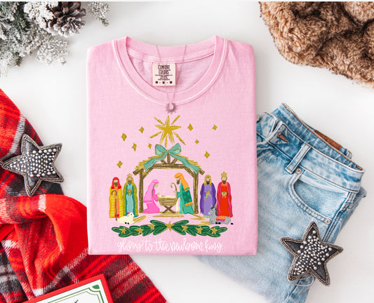 Glory to the Newborn King Short Sleeve/Comfort Color/1717