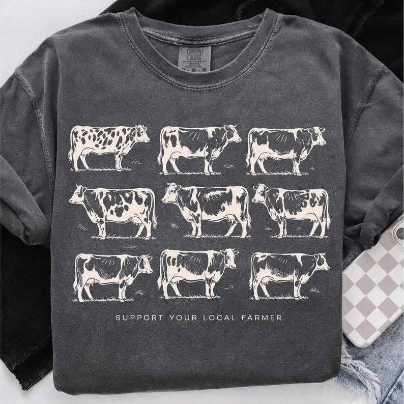 Support Your Local Farmer Short Sleeve/Comfort Color/1717