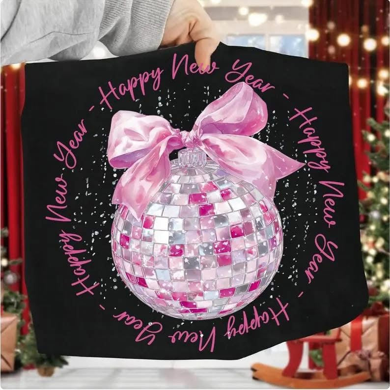 New Year Coquette Disco Ball Short Sleeve/Bella/3001