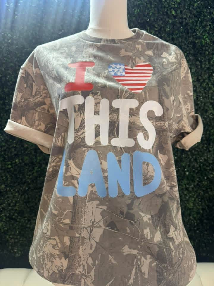 I Love This Land Short Sleeve/CSG Camo