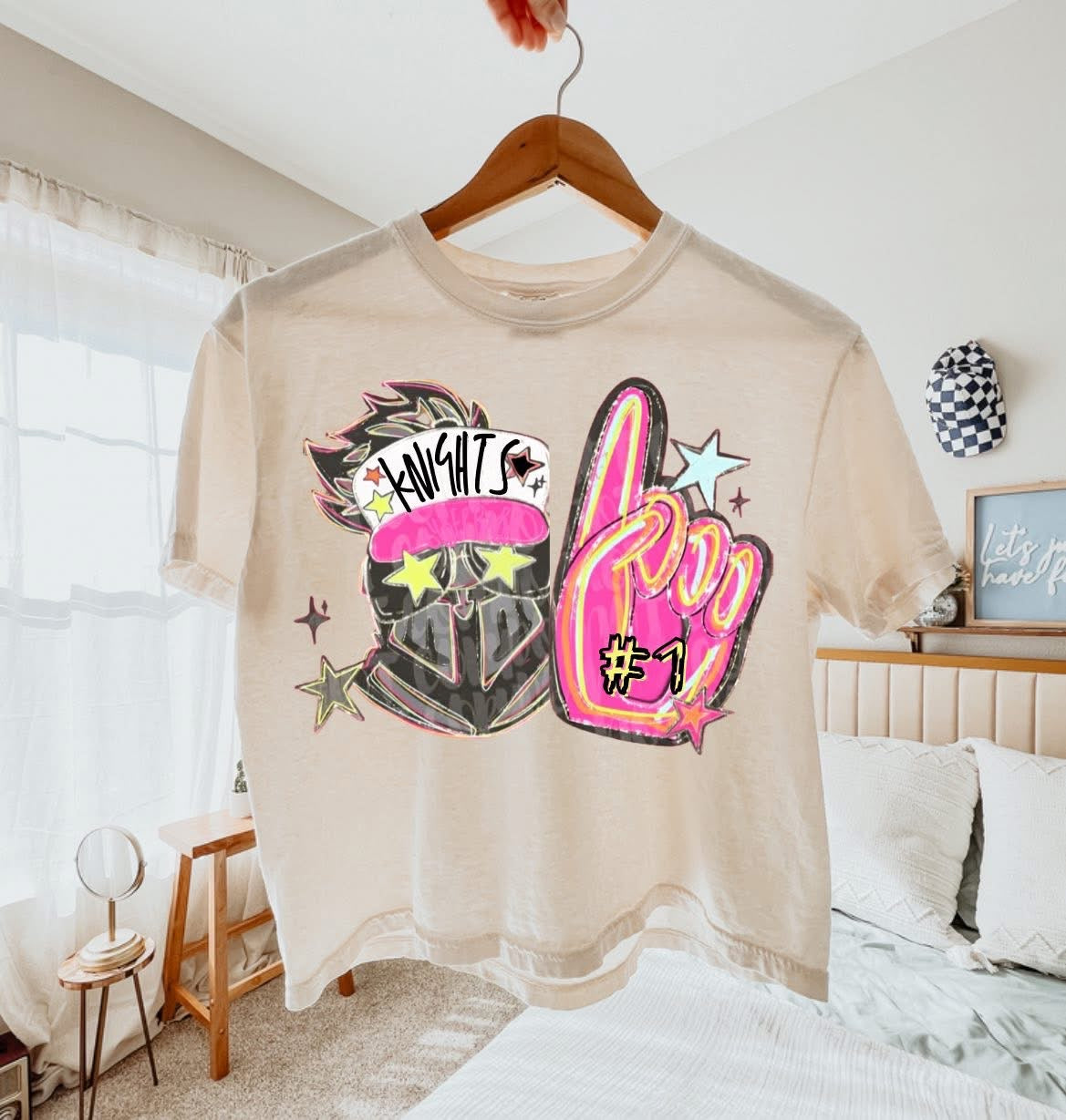 Neon Fan Mascot Short Sleeve/Comfort Color/3023CL