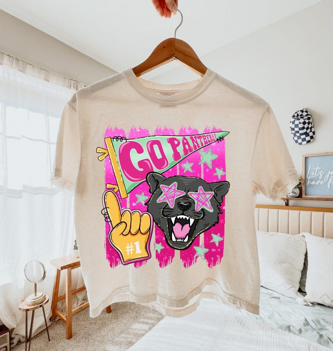 Preppy Fan Mascot Short Sleeve/Comfort Color/3023CL