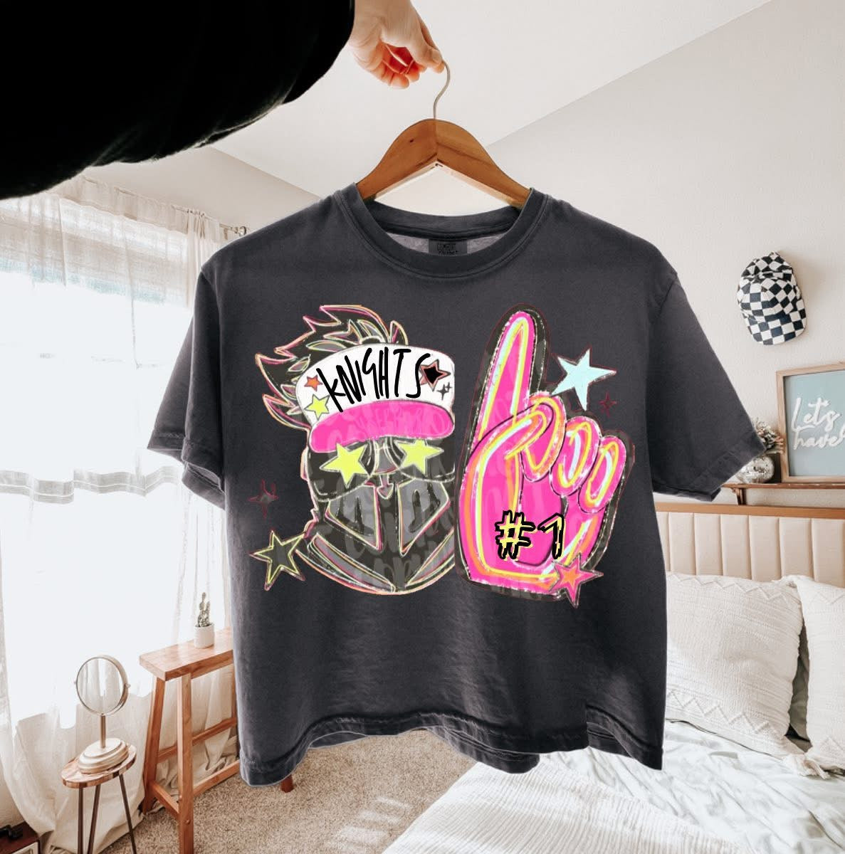 Neon Fan Mascot Short Sleeve/Comfort Color/3023CL