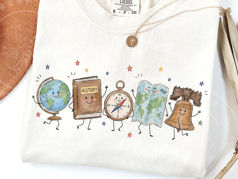 Teacher Doodle History Short Sleeve/Comfort Color 1717